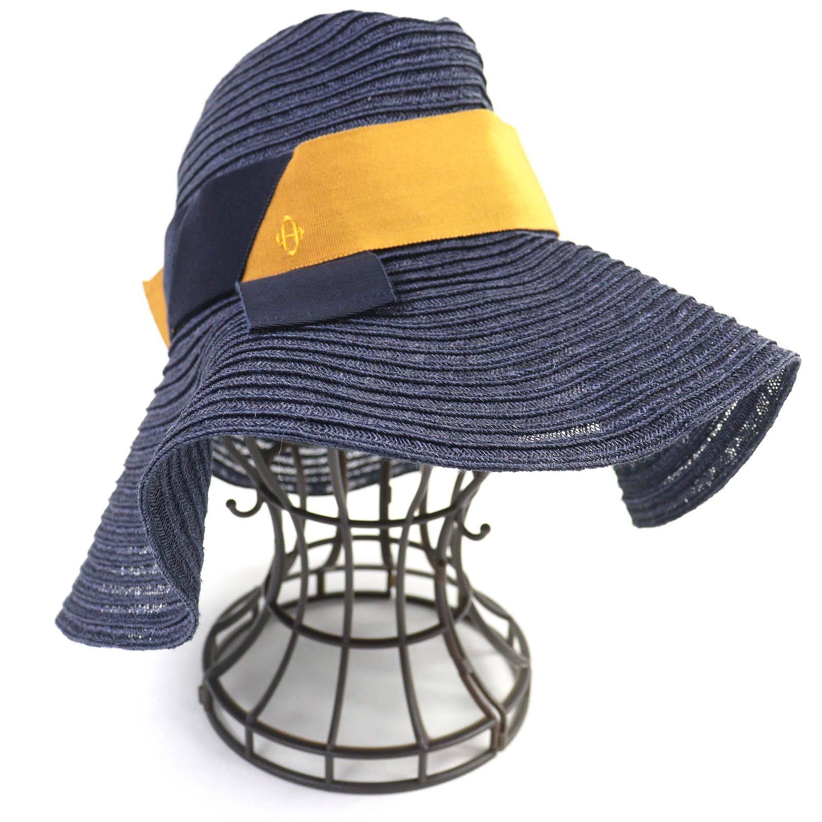 Excellent HERMES hat H logo embroidered ribbon straw hat Navy Yellow Hemp Women 56 456118 Used
Excellent HERMES hat H logo embroidered ribbon straw hat Navy Yellow Hemp Women 56 456118 Used