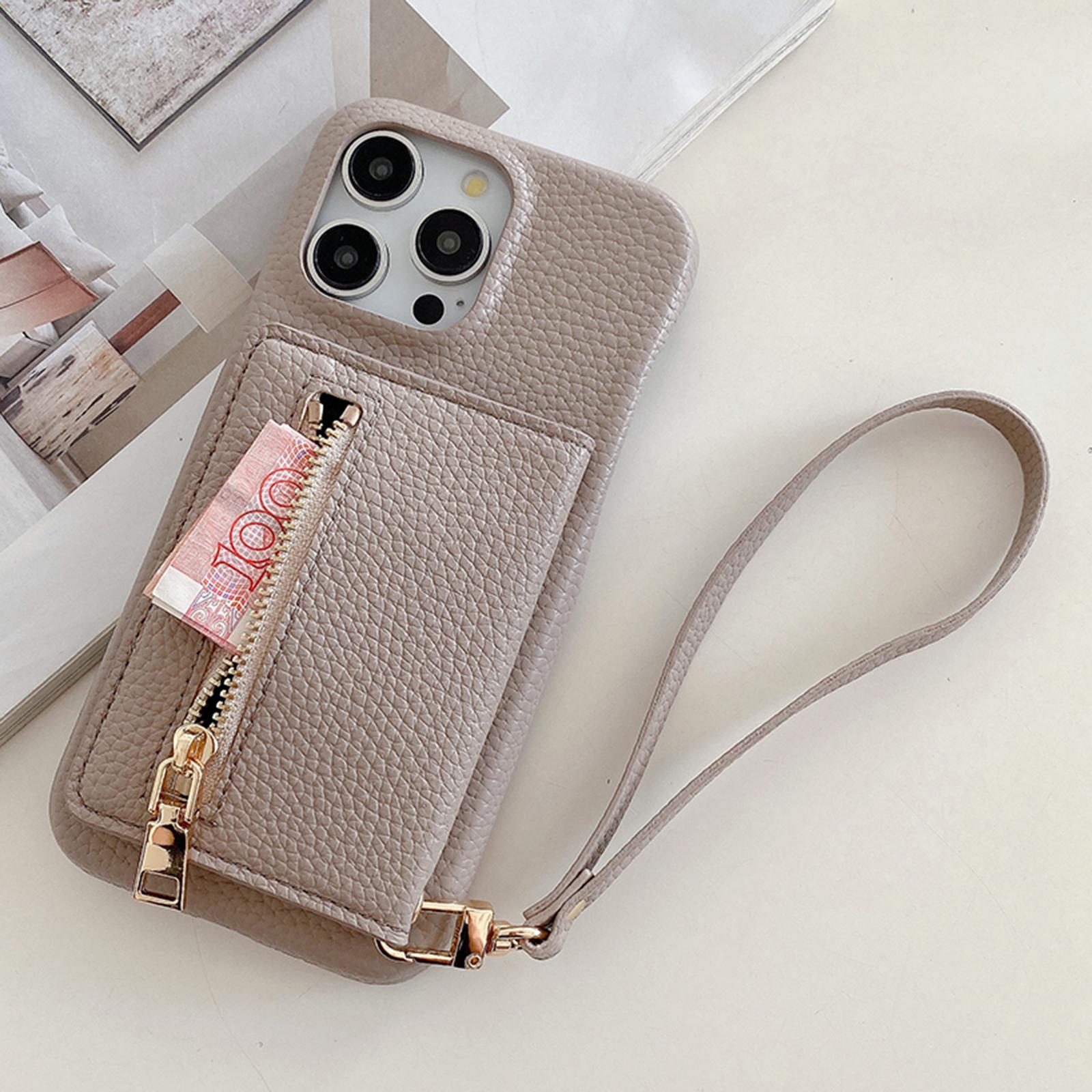 For iPhone 16 Pro Case Card Slots Kickstand PU Leather Back Cover with Zipper Pocket,Wrist Strap Grey
For iPhone 16 Pro Case Card Slots Kickstand PU Leather Back Cover with Zipper Pocket,Wrist Strap Grey