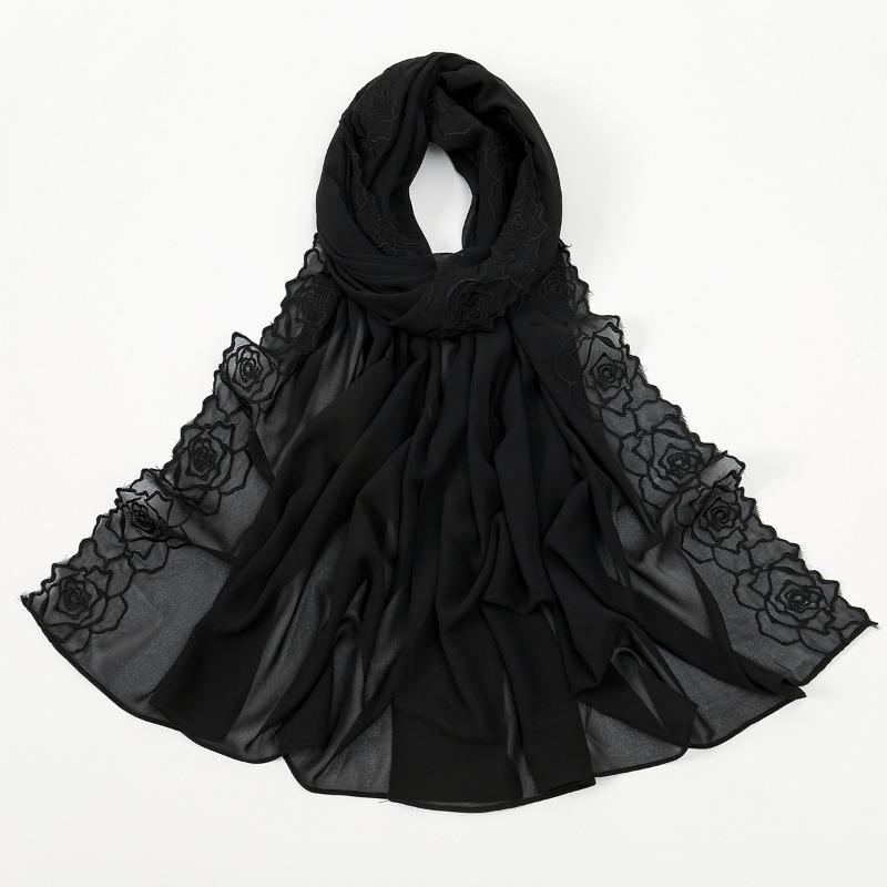 Hot-selling embroidered chiffon versatile long towel fashionable high quality comfortable breathable women s shawl head towel 180*75cm
Hot-selling embroidered chiffon versatile long towel fashionable high quality comfortable breathable women s shawl head towel 180*75cm