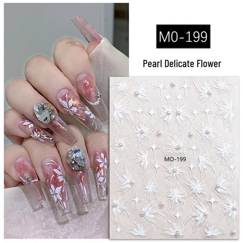 Exquisite Pearl & Crystal Nail Stickers: Butterfly & Flower Art Decorations
Exquisite Pearl & Crystal Nail Stickers: Butterfly & Flower Art Decorations