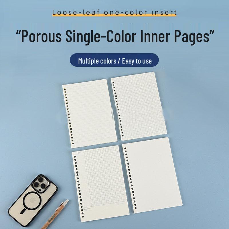 Thickened 100g A5, B5, A4 Notebook Refill Pages (20, 26, 30 Holes) with Logo Printing Option A5, 60 Sheets
Thickened 100g A5, B5, A4 Notebook Refill Pages (20, 26, 30 Holes) with Logo Printing Option A5, 60 Sheets