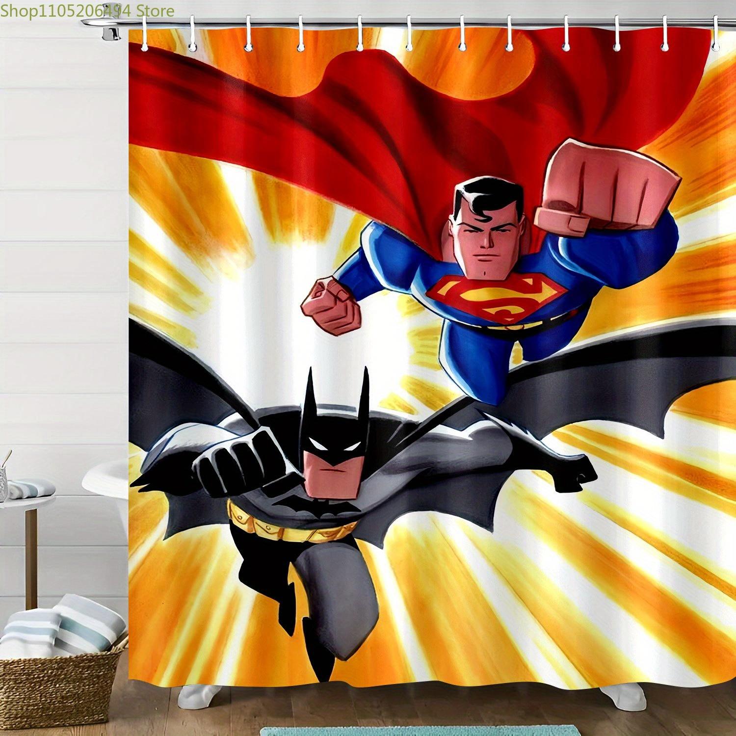 1pc WB shower curtain Batman Shower Curtain, Printed Pattern Bathroom Set, Bathroom Decorative Shower Curtain with Hooks for W 90x180cm
1pc WB shower curtain Batman Shower Curtain, Printed Pattern Bathroom Set, Bathroom Decorative Shower Curtain with Hooks for W 90x180cm
