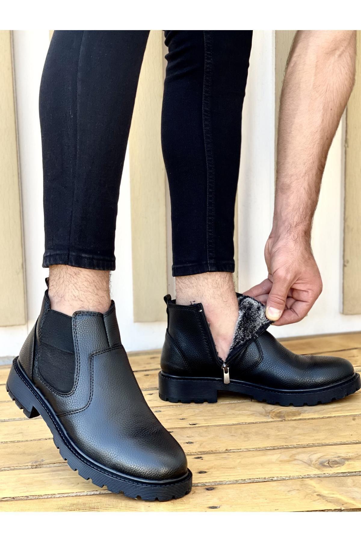 Men s Fashion Faux Leather Flat Heeled Booties Bootie M Water Cold Proof Furry Sturdy Winter Zipper Rubber Sole Boots Shoes 40
Men s Fashion Faux Leather Flat Heeled Booties Bootie M Water Cold Proof Furry Sturdy Winter Zipper Rubber Sole Boots Shoes 40