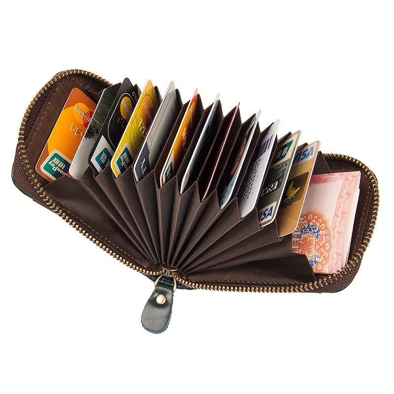 Jiameida Fashion Genuine Leather RFID Anti-theft Multi-card Coin Holder коричневый/зелёный
Jiameida Fashion Genuine Leather RFID Anti-theft Multi-card Coin Holder коричневый/зелёный