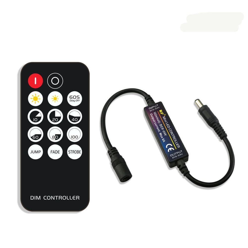 Remote Control RF Wireless DC5-24V Mini LED Dimmer DC Dimmer Switch Single Color LED Strip Lights
Remote Control RF Wireless DC5-24V Mini LED Dimmer DC Dimmer Switch Single Color LED Strip Lights