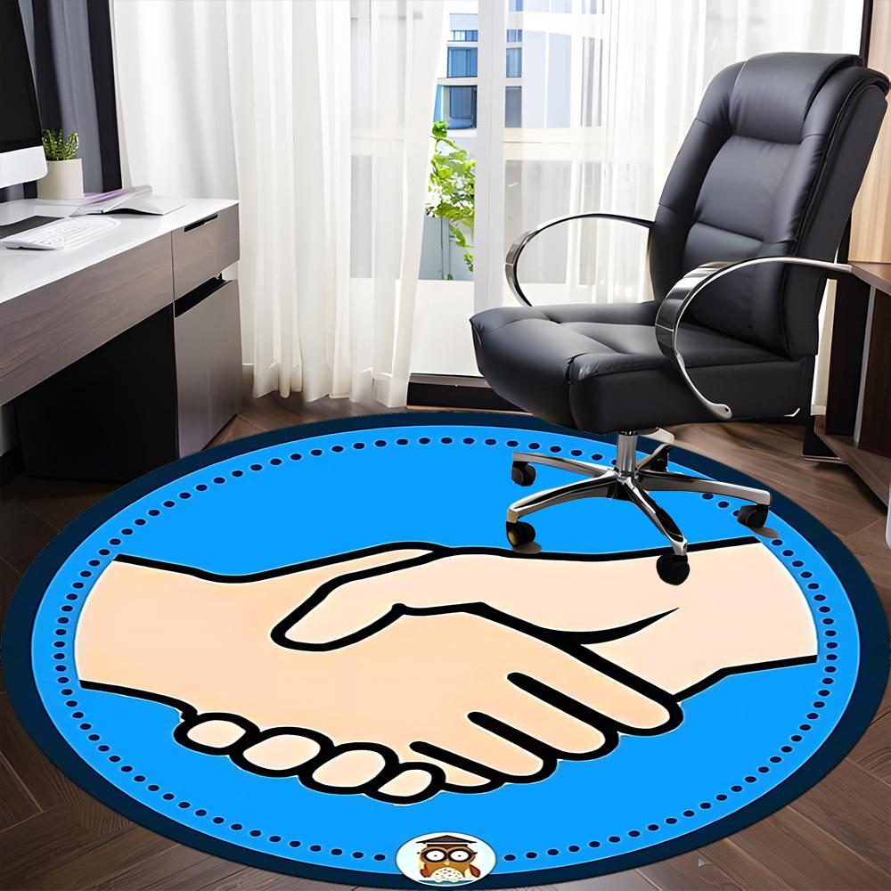 1pc Handshake Icon Chair Carpet for Office, Non-slip, Soft and Durable Leisure Rug, Perfect for Office, Living Room yy251103112 80cm by 80cm
1pc Handshake Icon Chair Carpet for Office, Non-slip, Soft and Durable Leisure Rug, Perfect for Office, Living Room yy251103112 80cm by 80cm