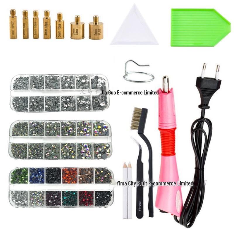 Набор для установки страз с клеем горячей фиксации и инструментами для DIY для одежды
Набор для установки страз с клеем горячей фиксации и инструментами для DIY для одежды