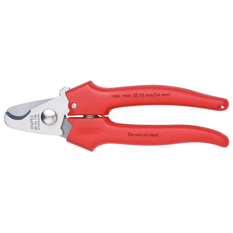 Кабельный резак Knipex Kn-9505165 10 мм 24 мм2 165 мм Пружина из нержавеющей стали, хирургическая сталь, 1 комплект ручек
Кабельный резак Knipex Kn-9505165 10 мм 24 мм2 165 мм Пружина из нержавеющей стали, хирургическая сталь, 1 комплект ручек