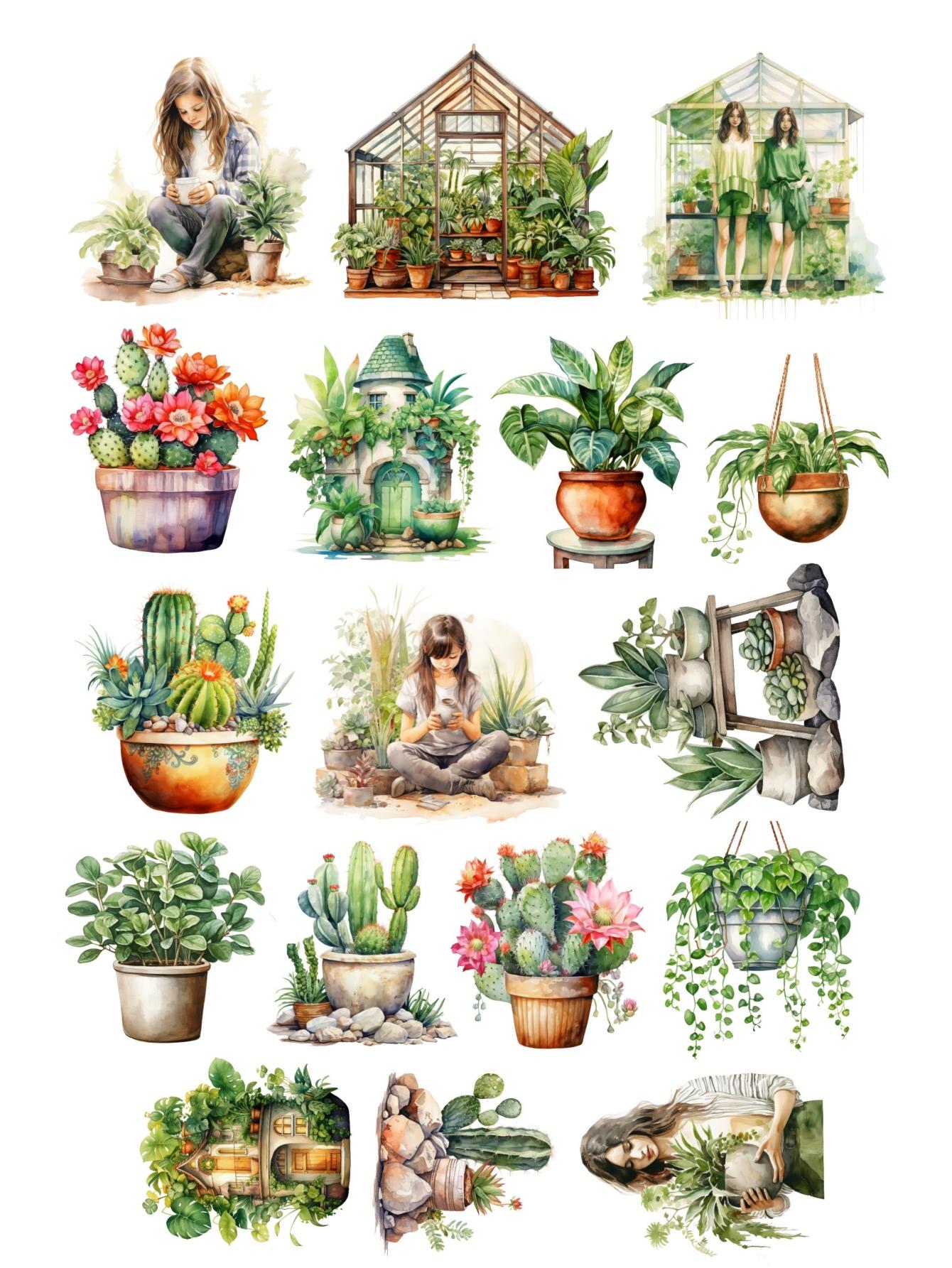 17pcs Cute Watercolor indoor plant girl Stickers for Laptop Guitar Skateboard Luggage Car Waterproof Stationery scrapbooking белый
17pcs Cute Watercolor indoor plant girl Stickers for Laptop Guitar Skateboard Luggage Car Waterproof Stationery scrapbooking белый