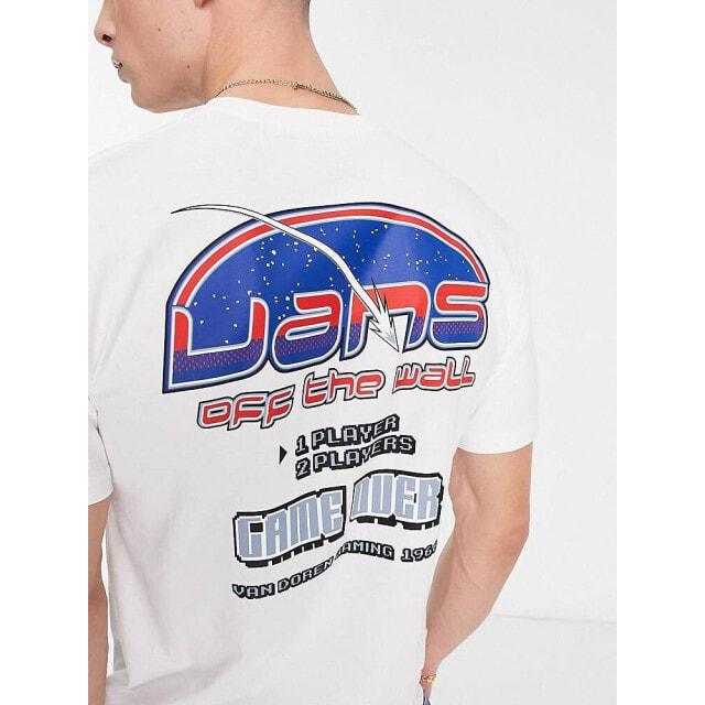 Белая футболка с цифровым принтом на спине Vans
Белая футболка с цифровым принтом на спине Vans