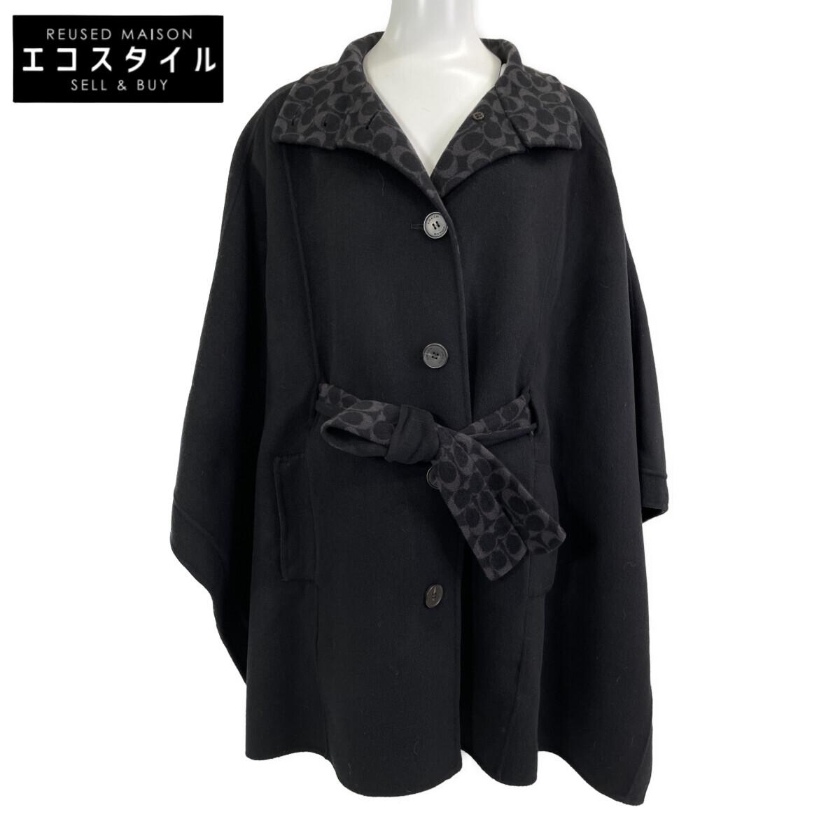 COACH Black wool melton cape coat coat XS blackUsed
COACH Black wool melton cape coat coat XS blackUsed