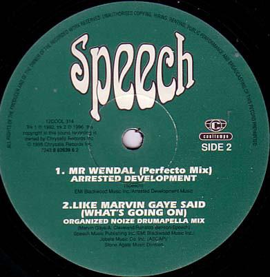 12inch Record SPEECH - Like Marvin Gaye Said (What s Going 12COOL314 Cooltempo 1996 UK Dance & Electronica Used
12inch Record SPEECH - Like Marvin Gaye Said (What s Going 12COOL314 Cooltempo 1996 UK Dance & Electronica Used