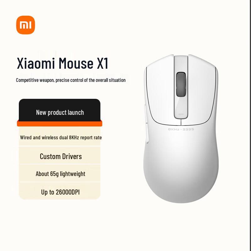 Xiaomi X1 Dual-Mode Gaming Mouse
Xiaomi X1 Dual-Mode Gaming Mouse