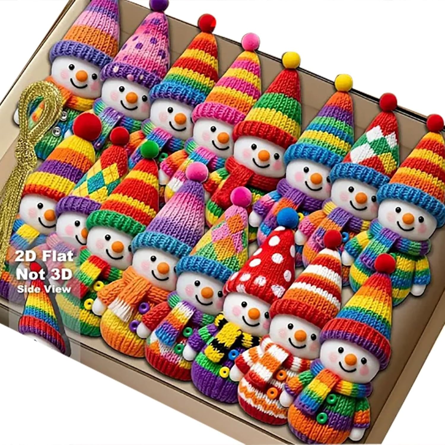 16pcs 2D Wooden Colorful Snowman Hanging Ornament Personalised Cartoon Christmas Tree Decoration for Home and Party Decorations
16pcs 2D Wooden Colorful Snowman Hanging Ornament Personalised Cartoon Christmas Tree Decoration for Home and Party Decorations