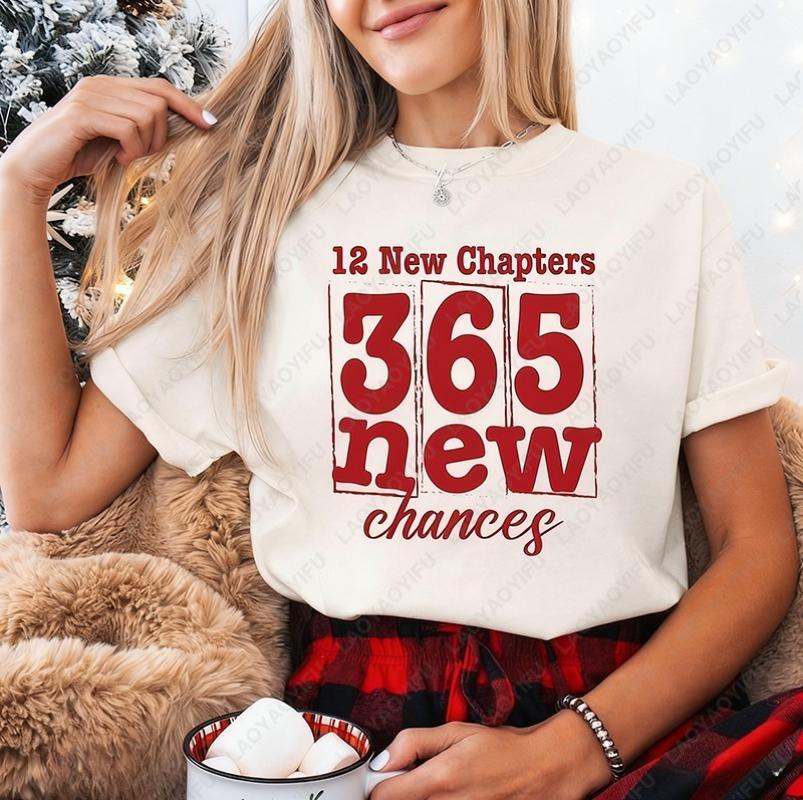 12 New Chapters 365 New Chances TShirt Happy New Years Unisex Adult Cotton Tee Welcome 2026 Festival Graphic Simple Style Tops S
12 New Chapters 365 New Chances TShirt Happy New Years Unisex Adult Cotton Tee Welcome 2026 Festival Graphic Simple Style Tops S