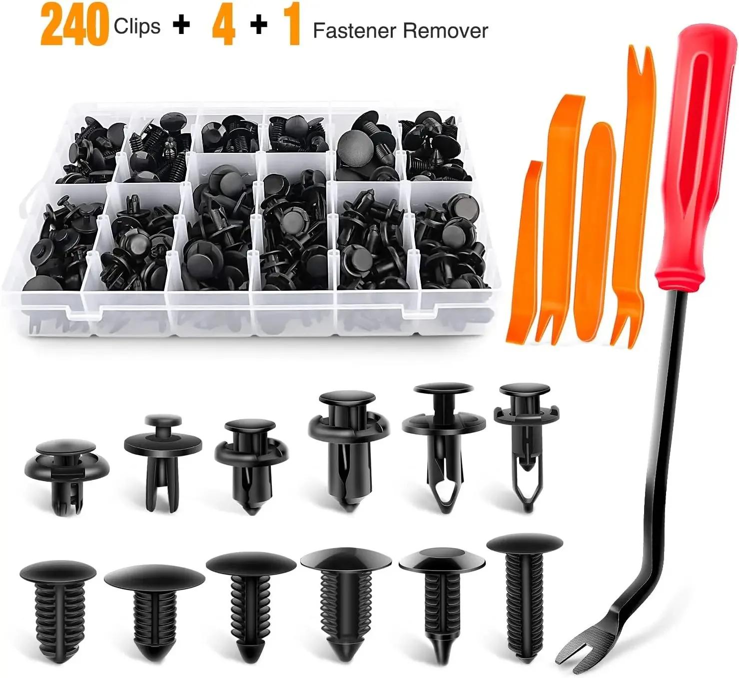 240PCS Bumper Clips Set – Plastic Auto Body Fasteners & Push Rivets for Toyota, Ford, Honda & More
240PCS Bumper Clips Set – Plastic Auto Body Fasteners & Push Rivets for Toyota, Ford, Honda & More