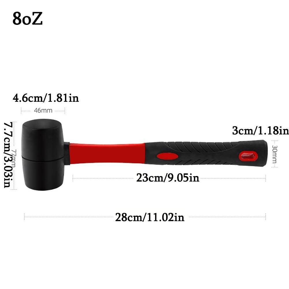 Rubber Hammer Rubber Hammer Elastic Rubber Hammer Installation Hammer Soft Rubber Round Head Dual Color Fiber Handle.zwq
Rubber Hammer Rubber Hammer Elastic Rubber Hammer Installation Hammer Soft Rubber Round Head Dual Color Fiber Handle.zwq