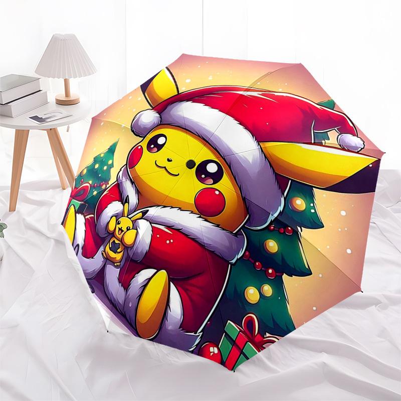 1pc Christmas Pikachu Santa Hat Auto Open Close Umbrella - Portable 3-Fold Design with 8-Bone Iron Frame, Outdoor for Fans, Travelers, Daily Use, Gift
1pc Christmas Pikachu Santa Hat Auto Open Close Umbrella - Portable 3-Fold Design with 8-Bone Iron Frame, Outdoor for Fans, Travelers, Daily Use, Gift
