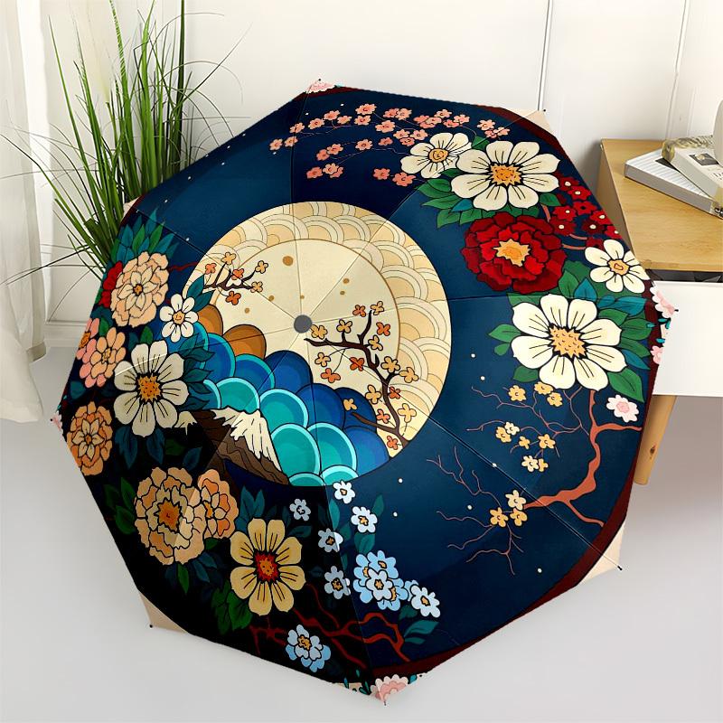 1pc Japanese Floral Moon Landscape Umbrella with Plastic Handle,Vibrant Cartoon Pattern,Multi-functional UmbrellaPT142
1pc Japanese Floral Moon Landscape Umbrella with Plastic Handle,Vibrant Cartoon Pattern,Multi-functional UmbrellaPT142