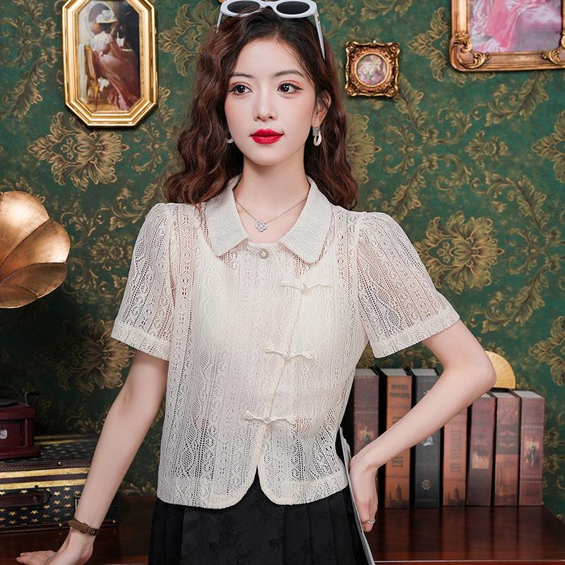 2024 Summer Chinese Style Hollow Perspective Short-Sleeve Women s Shirt Small абрикосовый
2024 Summer Chinese Style Hollow Perspective Short-Sleeve Women s Shirt Small абрикосовый