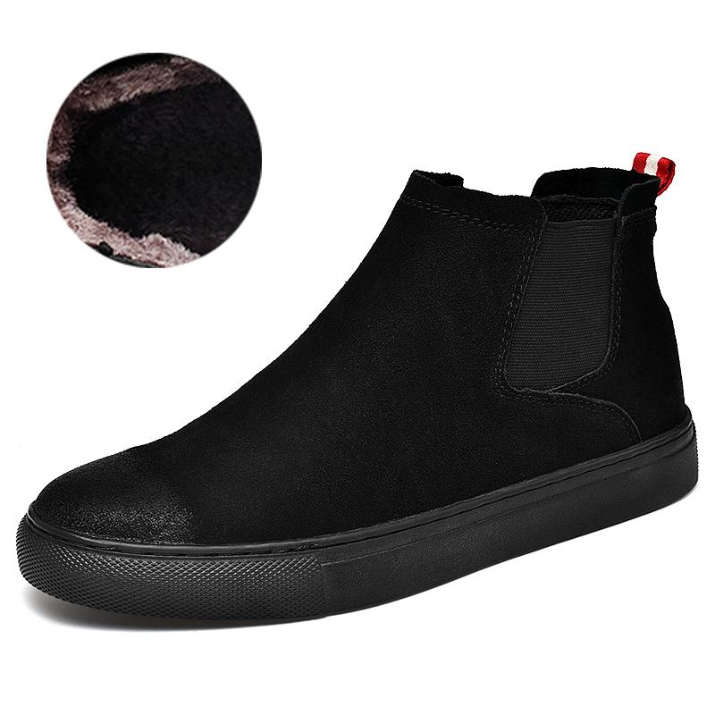 Чоловічі черевики челсі з натуральної шкіри Замшеві шкіряні ботильйони для чоловіків Осінь-зима Повсякденне взуття 46 чорний
Чоловічі черевики челсі з натуральної шкіри Замшеві шкіряні ботильйони для чоловіків Осінь-зима Повсякденне взуття 46 чорний