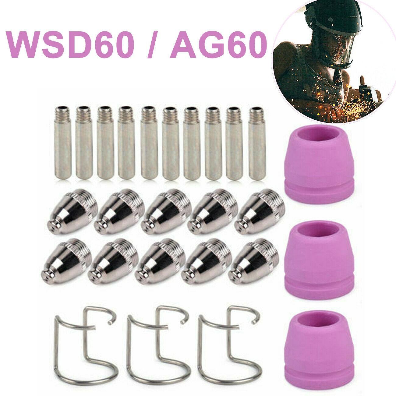 Плазменный резак, сопла, расходные материалы, комплект плазменного резака WSD-60 SG-55 26pcs
Плазменный резак, сопла, расходные материалы, комплект плазменного резака WSD-60 SG-55 26pcs