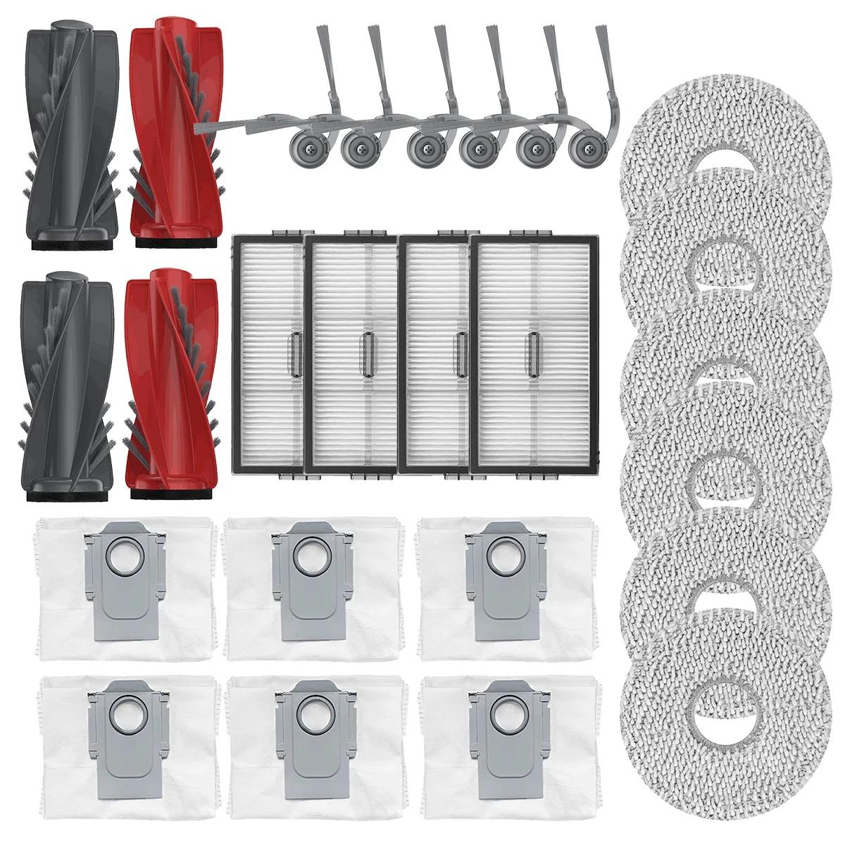 Сменные аксессуары для Roborock Saros 10R G20S Ultra: Щетка, Тряпка для швабры, HEPA-фильтр, Пылесборник
Сменные аксессуары для Roborock Saros 10R G20S Ultra: Щетка, Тряпка для швабры, HEPA-фильтр, Пылесборник