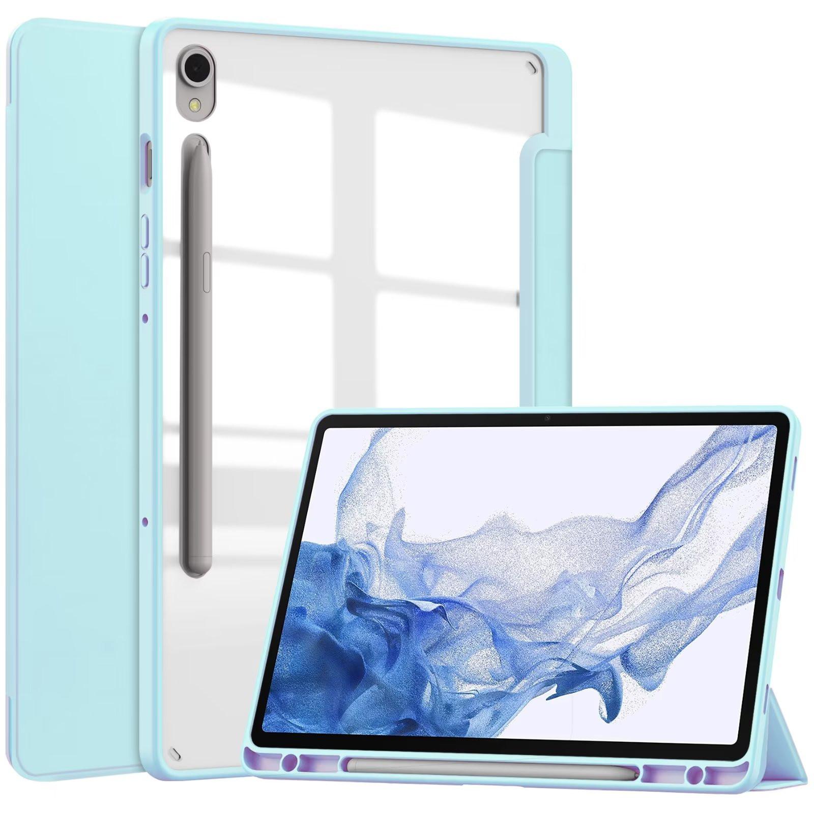 Совместимый с Samsung Tab A8 X200 10,5 дюймовый чехол для планшета - Акриловый прозрачный трехскладной противоударный кожаный чехол небесно-голубой
Совместимый с Samsung Tab A8 X200 10,5 дюймовый чехол для планшета - Акриловый прозрачный трехскладной противоударный кожаный чехол небесно-голубой