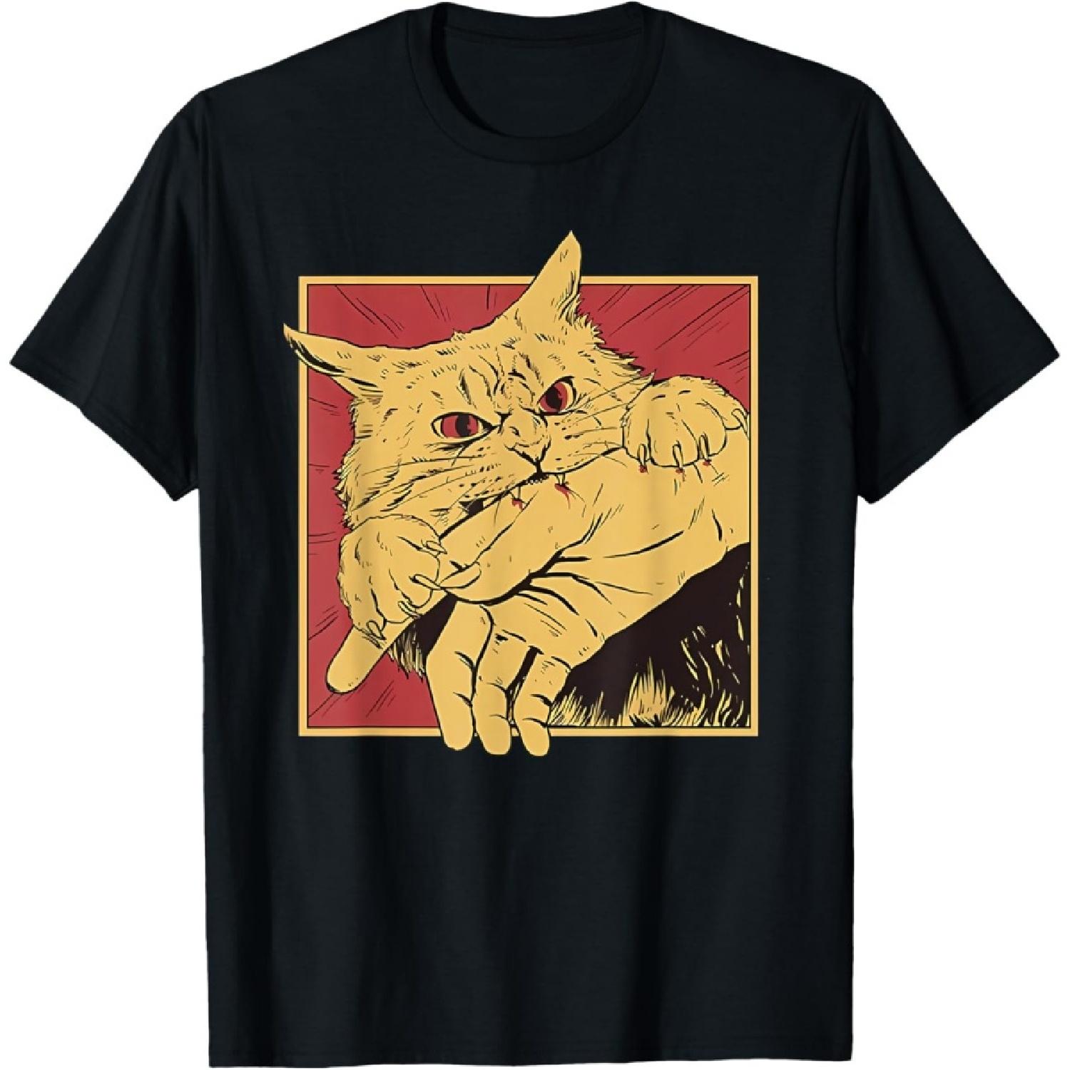 cat bite anime T-Shirt for Men Women XXXXXL чорний
cat bite anime T-Shirt for Men Women XXXXXL чорний