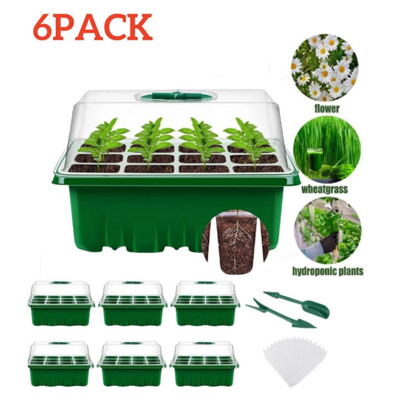Садовый propagator 72 ячейки для рассады, черенков, с прозрачной крышкой 6 Pack
Садовый propagator 72 ячейки для рассады, черенков, с прозрачной крышкой 6 Pack