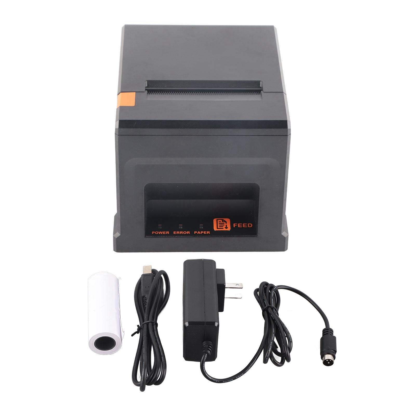 Thermal Printer USB Port 300mms 80mm ABS Portable Receipt Thermal Printer for Business POS Systems US Plug
Thermal Printer USB Port 300mms 80mm ABS Portable Receipt Thermal Printer for Business POS Systems US Plug