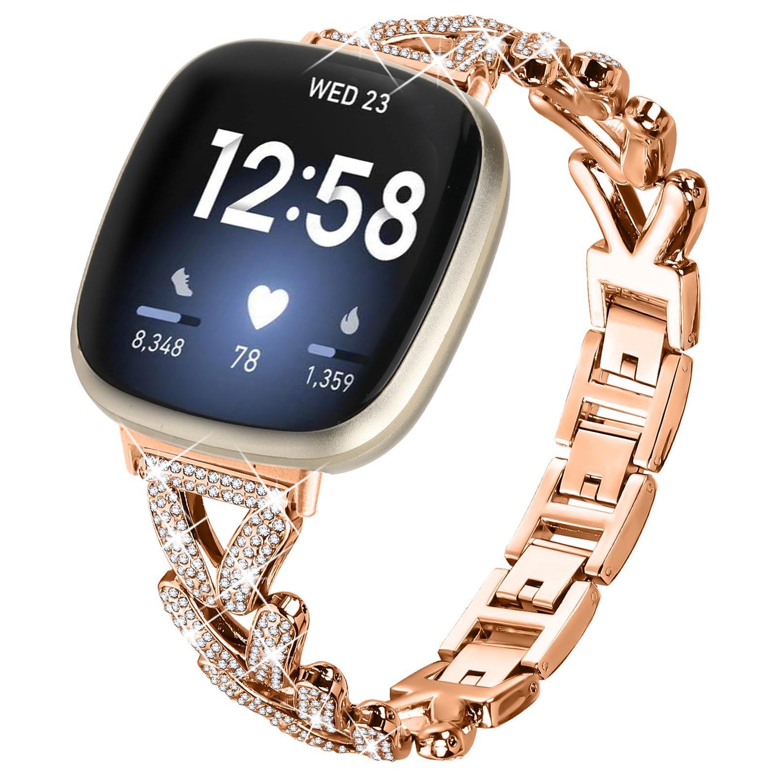 Zinc Alloy Twisted Watch Band Rhinestone Decor for Fitbit Versa 3/Fitbit Sense Watch Strap Starlight 
Zinc Alloy Twisted Watch Band Rhinestone Decor for Fitbit Versa 3/Fitbit Sense Watch Strap Starlight