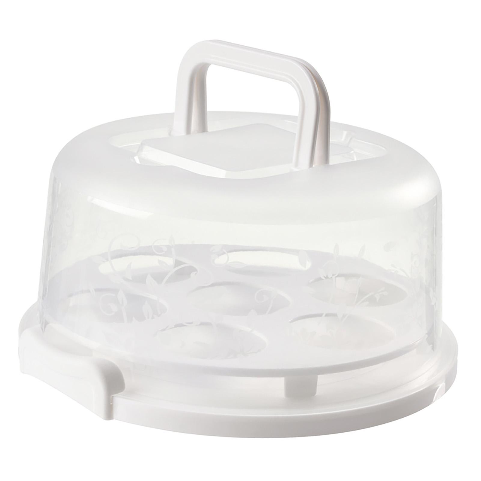 Portable Cheesecake Container 7 Slot PP Round Cake Carrier Keeper with Transparent Lid
Portable Cheesecake Container 7 Slot PP Round Cake Carrier Keeper with Transparent Lid