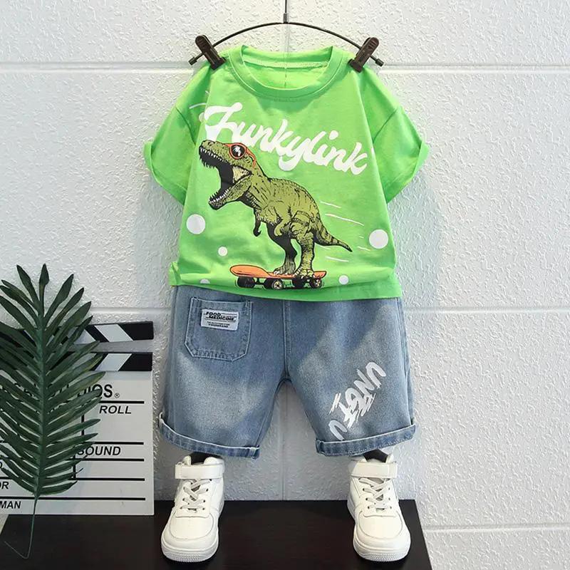 Летний костюм для мальчиков из двух частей с короткими рукавами для детей 90 зелёный
Летний костюм для мальчиков из двух частей с короткими рукавами для детей 90 зелёный