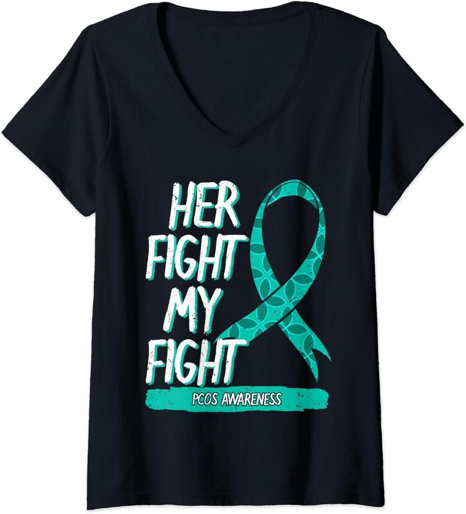 Her Fight Is My Fight PCOS Awareness Ribbon Gift Ladies V-Neck Tshirt Unisex T-Shirt XXL
Her Fight Is My Fight PCOS Awareness Ribbon Gift Ladies V-Neck Tshirt Unisex T-Shirt XXL