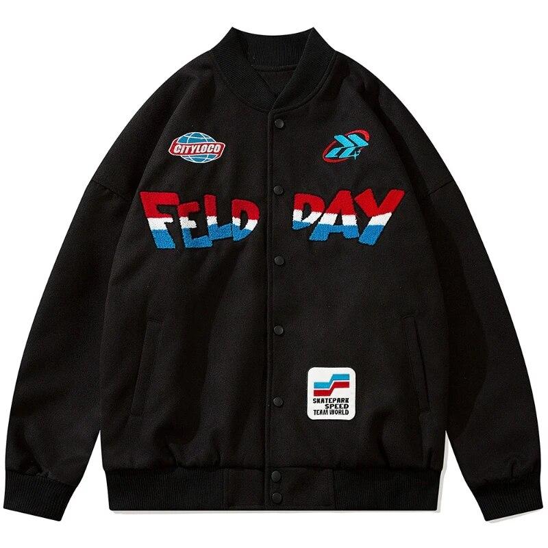 High Street Baseball Jackets Men Furry Letter Badge Embroidery Track Coats Hip Hop Harajuku Loose Couple Motorcycle Jacket
High Street Baseball Jackets Men Furry Letter Badge Embroidery Track Coats Hip Hop Harajuku Loose Couple Motorcycle Jacket