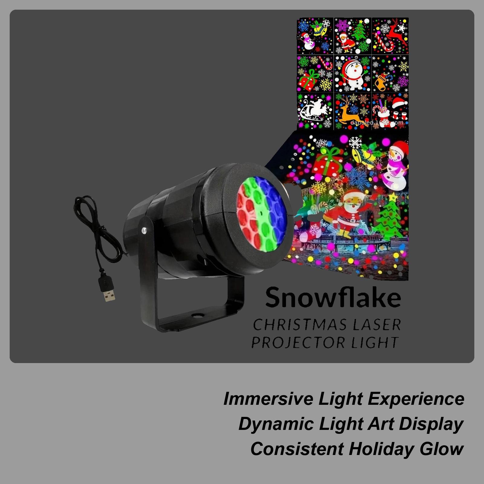 USB Powered Snowflake Projector Light White Snow Pattern Rotating LED Stage Lamp for Holiday Party Christmas Decor New Year Gift China Mainland
USB Powered Snowflake Projector Light White Snow Pattern Rotating LED Stage Lamp for Holiday Party Christmas Decor New Year Gift China Mainland