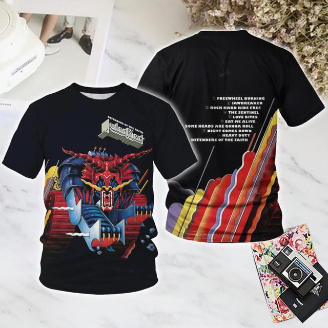 Rock Judas Priest T-shirts Male 3D Print Men Women Hip Hop Trend Short Sleeve T-Shirt Casual Street O-Neck Tee Oversized Y2k Top 5XL
Rock Judas Priest T-shirts Male 3D Print Men Women Hip Hop Trend Short Sleeve T-Shirt Casual Street O-Neck Tee Oversized Y2k Top 5XL