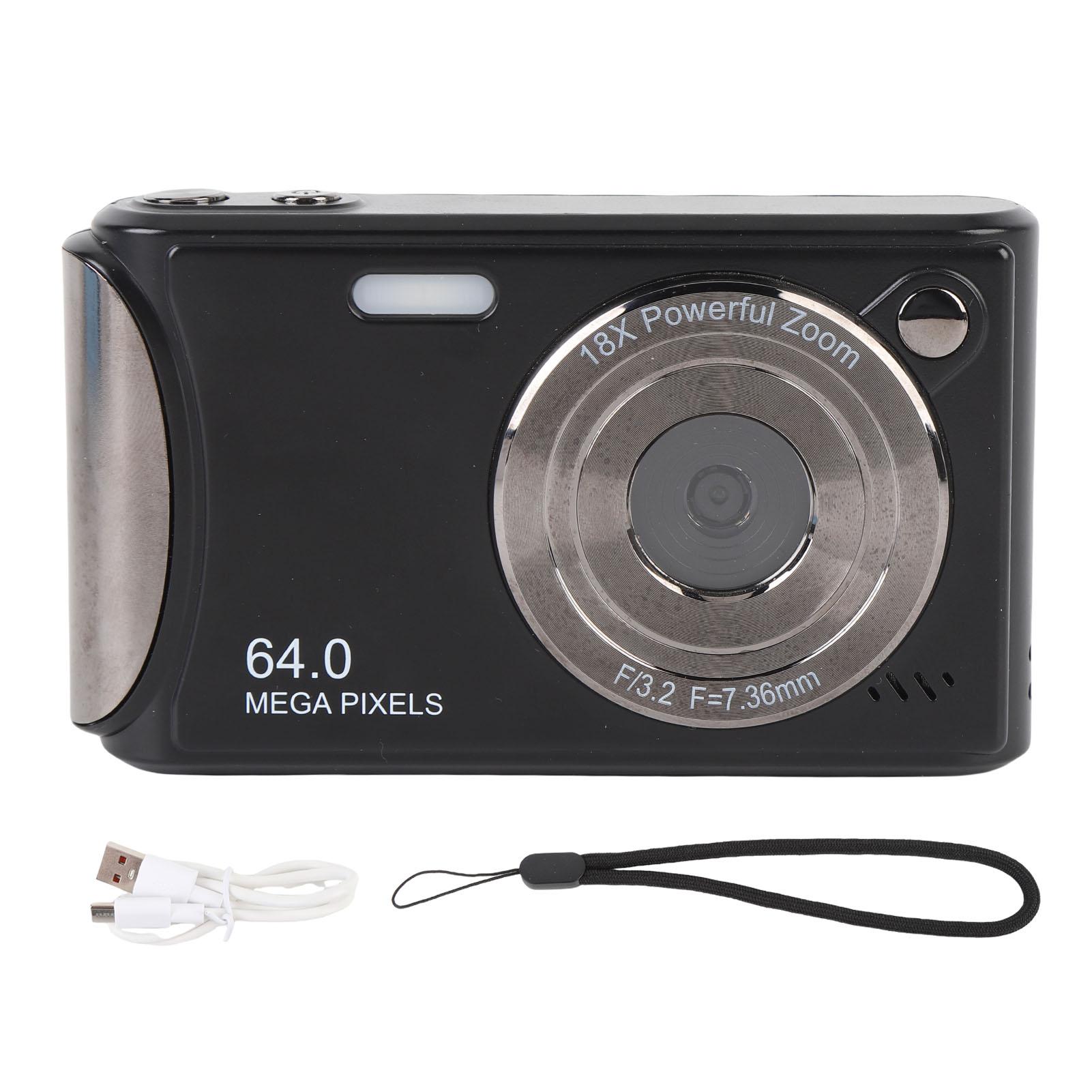 Video Camera 64MP Photo 4K Video 18X Digital Zoom AF Auto Focusing 2.4in DV Camera for Travel
Video Camera 64MP Photo 4K Video 18X Digital Zoom AF Auto Focusing 2.4in DV Camera for Travel