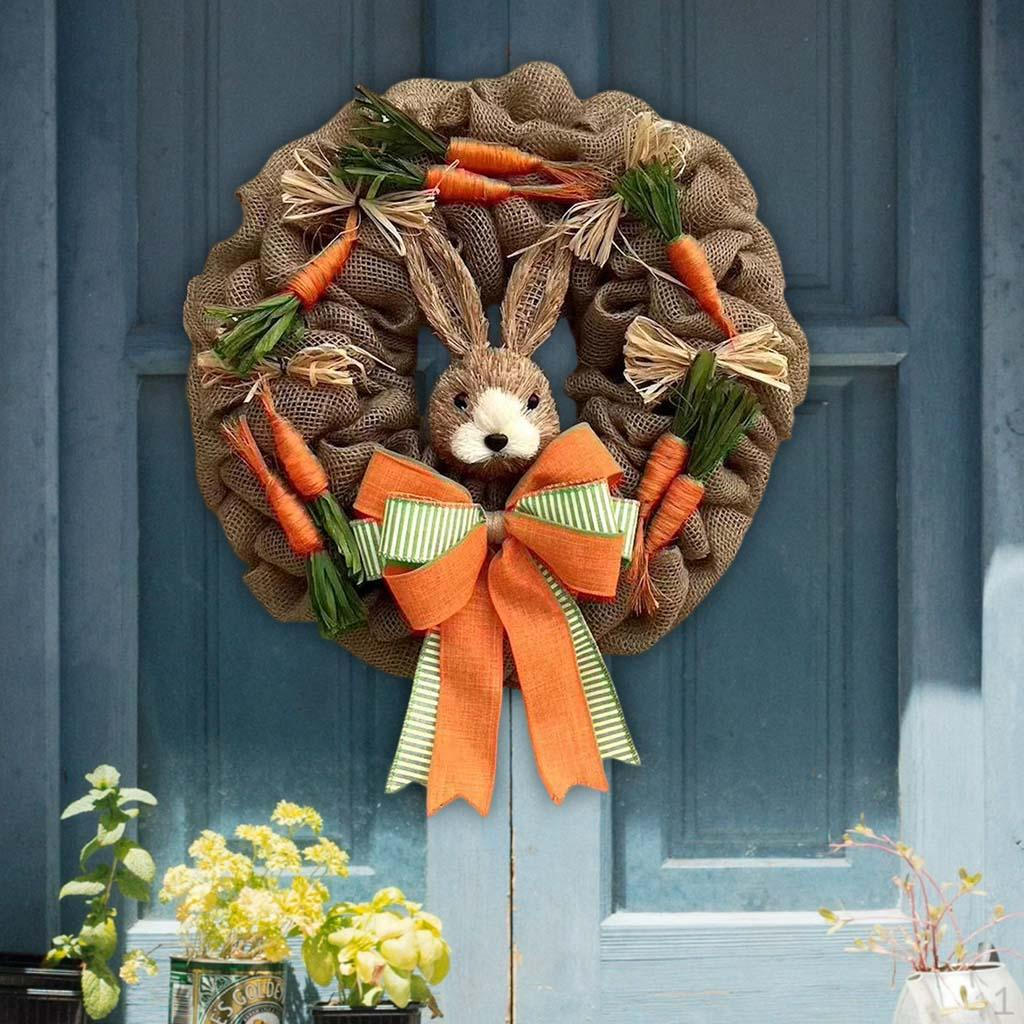 Easter Bunny Wreaths for Front Door Artificial Carrot 17.7inch Wreath Wall Decor Party
Easter Bunny Wreaths for Front Door Artificial Carrot 17.7inch Wreath Wall Decor Party