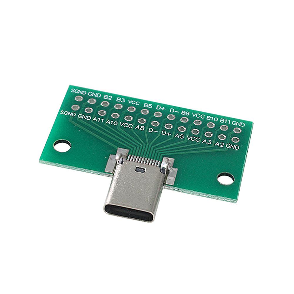 2PCS Type-C Connector Male To Female USB3.1 Test PCB Board Adapter 24P 2.54mm Connector Socket for Data Line Wire Cable Transfer 2PCS
2PCS Type-C Connector Male To Female USB3.1 Test PCB Board Adapter 24P 2.54mm Connector Socket for Data Line Wire Cable Transfer 2PCS