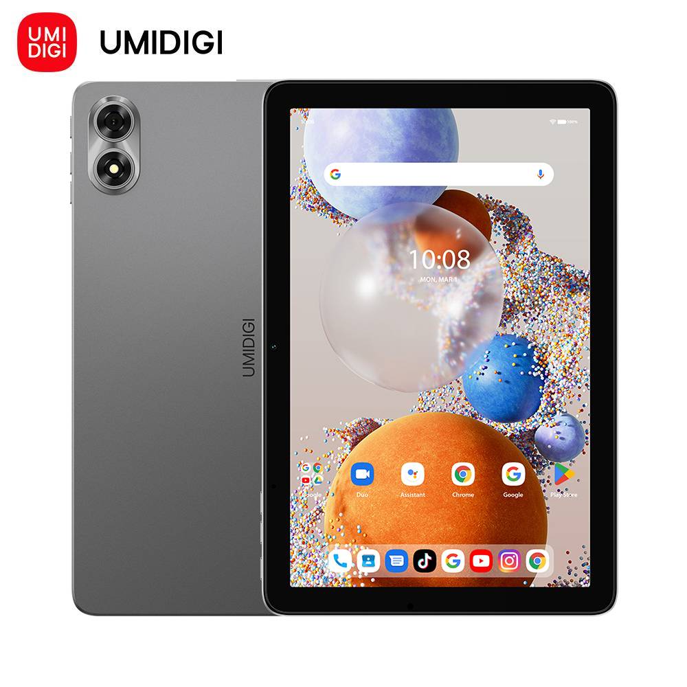 Планшет UMIDIGI G1 Tab Android 13, 10,1 дюйма, 6000 мАч, RK3562, 4 ГБ, 64 ГБ, 8 МП, задняя и передняя камера 4G+64G серый
Планшет UMIDIGI G1 Tab Android 13, 10,1 дюйма, 6000 мАч, RK3562, 4 ГБ, 64 ГБ, 8 МП, задняя и передняя камера 4G+64G серый