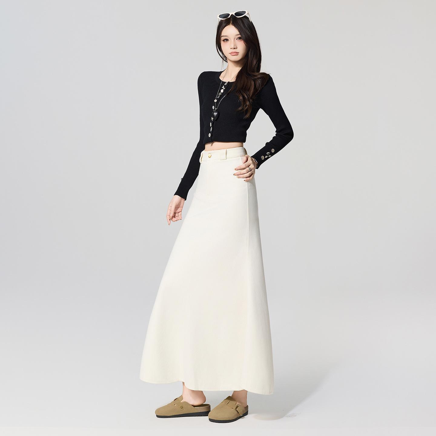 Elegant High-Waisted Woolen Mermaid Skirt for Autumn and Winter Large светло-бежевый
Elegant High-Waisted Woolen Mermaid Skirt for Autumn and Winter Large светло-бежевый