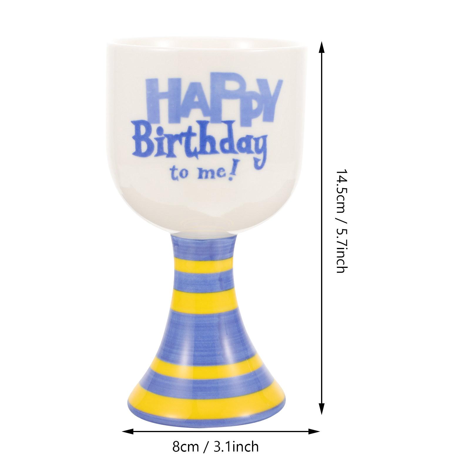 Happy Birthday Footed Ceramic Mug Elegant Smooth Surface Exquisite Birthday Gift for Friends Home Bar Restaurant Party синій
Happy Birthday Footed Ceramic Mug Elegant Smooth Surface Exquisite Birthday Gift for Friends Home Bar Restaurant Party синій