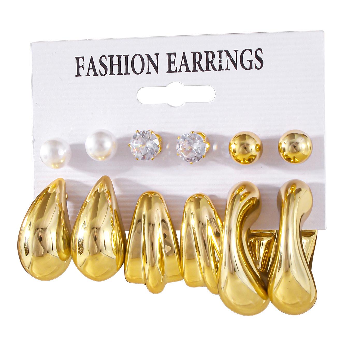 12Pcs Vintage Smooth C-shape Earrings Set for Women Geometric Copper Color Circle Hoop Earring Zircon Ear Studs Zircon Gifts
12Pcs Vintage Smooth C-shape Earrings Set for Women Geometric Copper Color Circle Hoop Earring Zircon Ear Studs Zircon Gifts