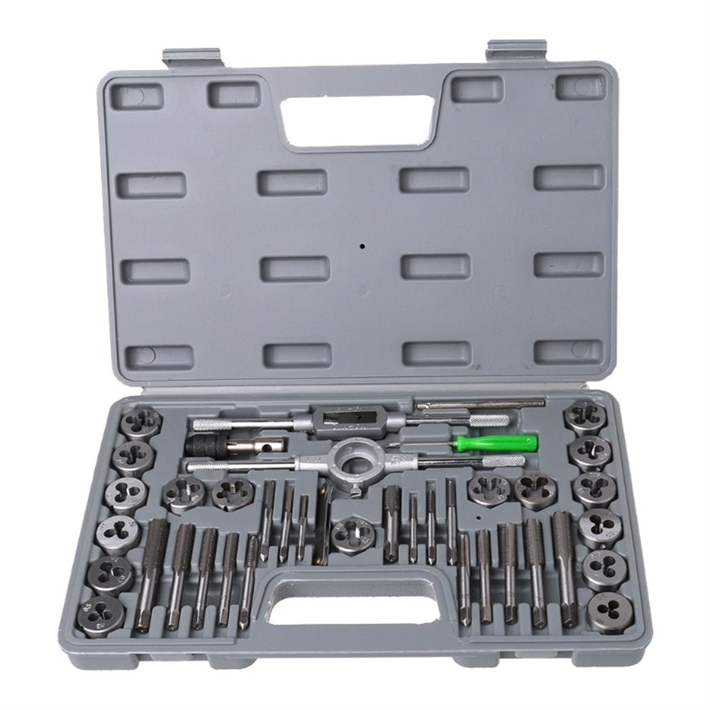 40pcs Tap Die Set Hand Thread Plug Taps Handle Alloy Steel Metric Threading Tool With Case 40 pieces / set of tools#1
40pcs Tap Die Set Hand Thread Plug Taps Handle Alloy Steel Metric Threading Tool With Case 40 pieces / set of tools#1