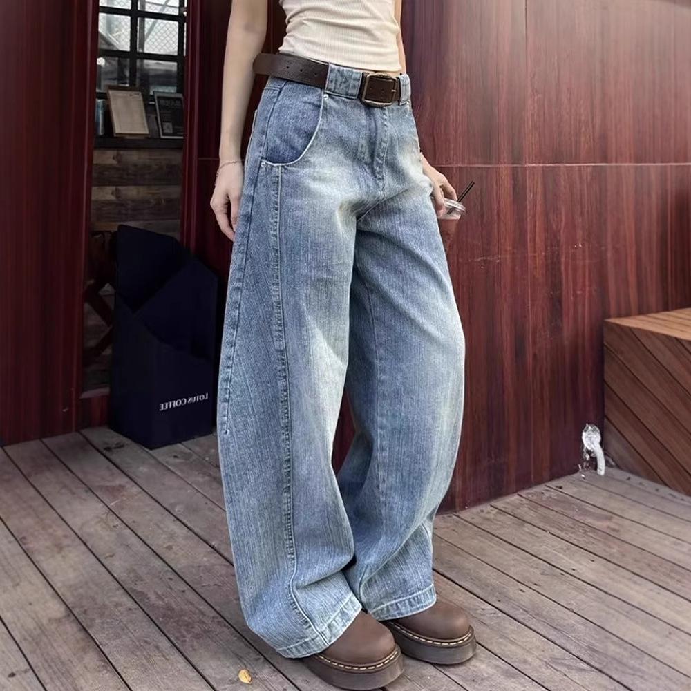 Women s Retro Loose Straight-Leg Scimitar Jeans for Autumn - Wide-Leg Sport Street Pants 3XL: Height 155-165CM (150-165 lbs)
Women s Retro Loose Straight-Leg Scimitar Jeans for Autumn - Wide-Leg Sport Street Pants 3XL: Height 155-165CM (150-165 lbs)