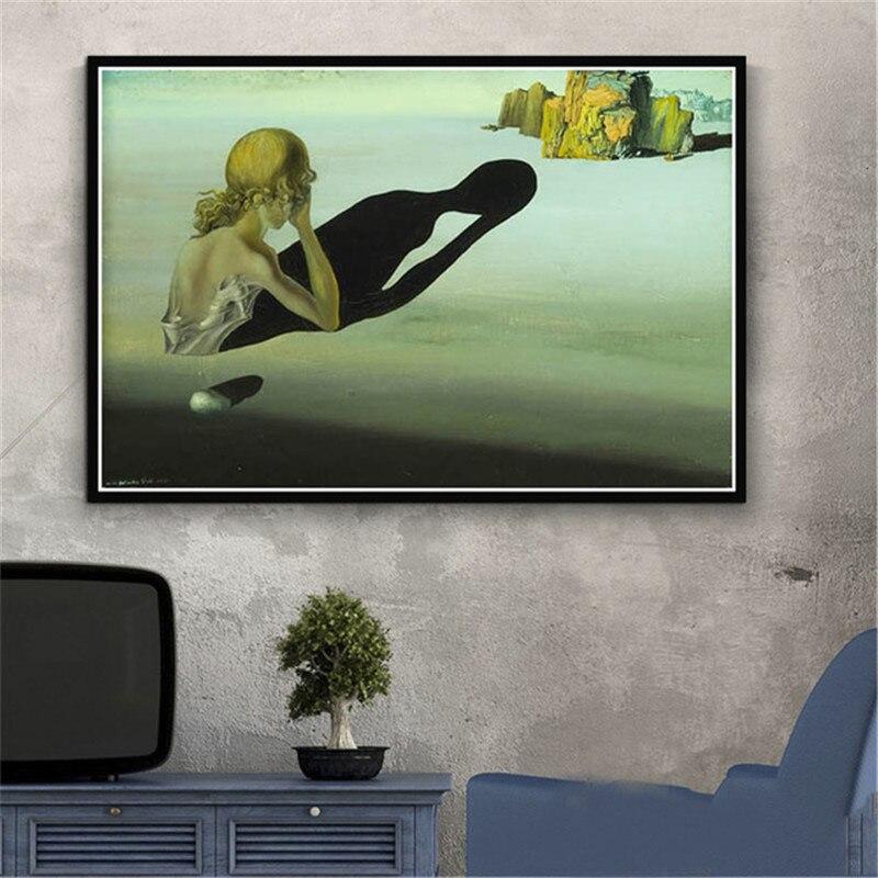 Salvador Dali Surrealism Wall Art Picture Canvas Painting Retro Quadro Posters and Print for Living Room Home Decor Cuadros 60X90cm No frame чорний/помаранчевий
Salvador Dali Surrealism Wall Art Picture Canvas Painting Retro Quadro Posters and Print for Living Room Home Decor Cuadros 60X90cm No frame чорний/помаранчевий