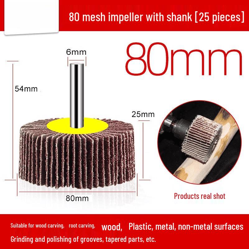 80mm 80-Grit Shanked Sandpaper Grinding Heads (25-Pack)
80mm 80-Grit Shanked Sandpaper Grinding Heads (25-Pack)