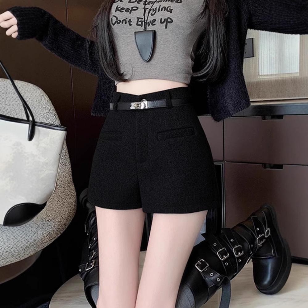 Women s High-Waisted Woolen Shorts: Autumn/Winter A-Line Bootcut Pants for Outerwear and Base Layer, Wide-Leg Suit Design S серый
Women s High-Waisted Woolen Shorts: Autumn/Winter A-Line Bootcut Pants for Outerwear and Base Layer, Wide-Leg Suit Design S серый